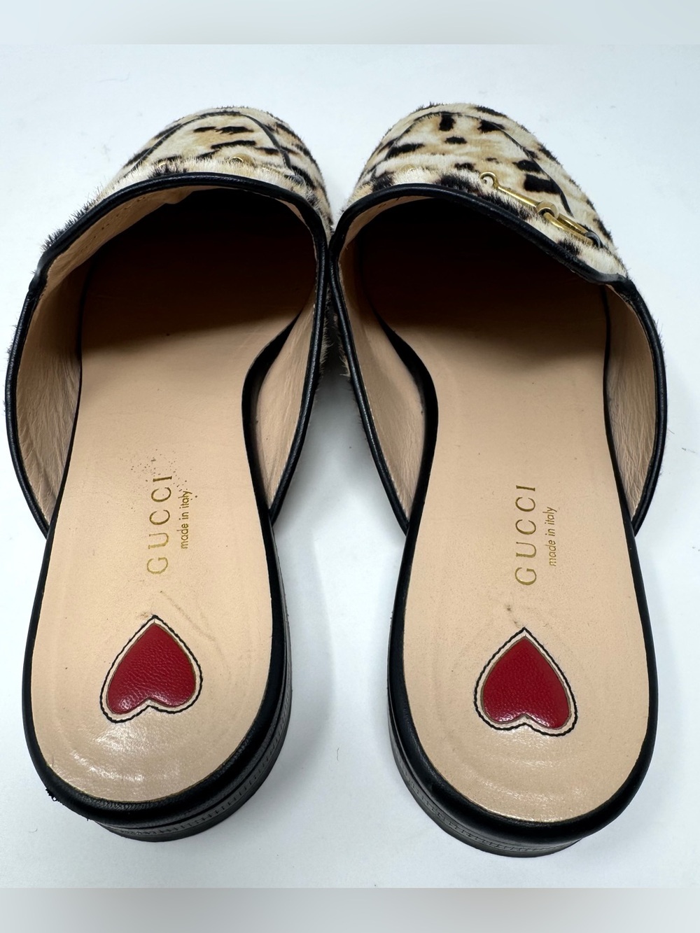 Gucci Princetown Horsebit Mules - Leopard Calf
Hair - Size 38.5 IT - Picture 6 of 15